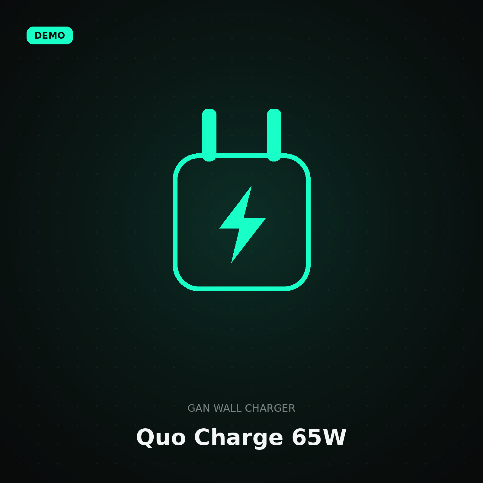 Quo Charge 65W GaN — demo illustration 1 of 2