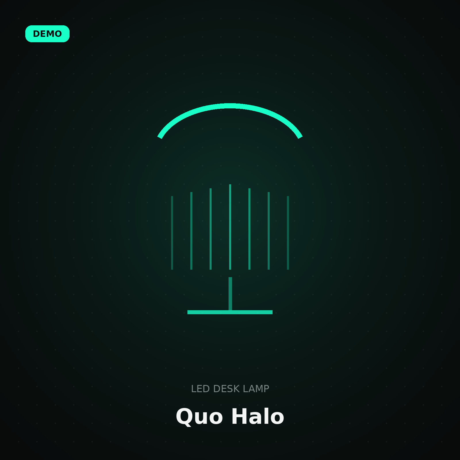 Quo Halo Desk Lamp — demo illustration 1 of 2